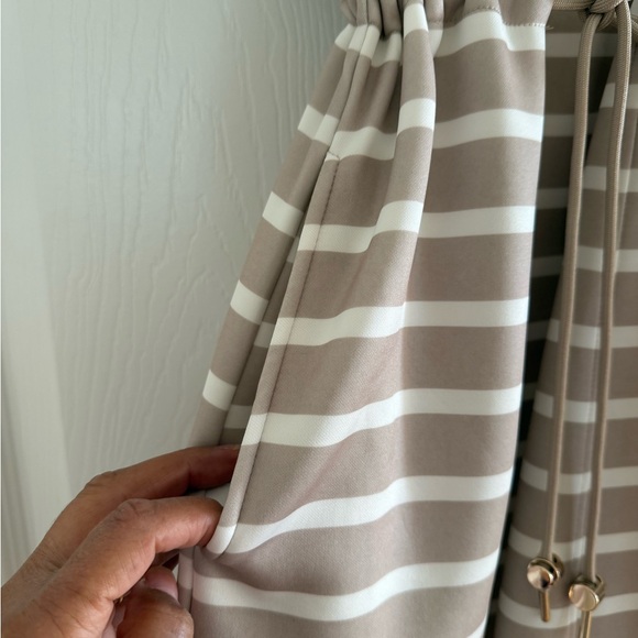Cynthia Rowley Taupe and Cream Striped Dress - Picture 8 of 10